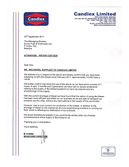 Candlex Ltd  referral letter 